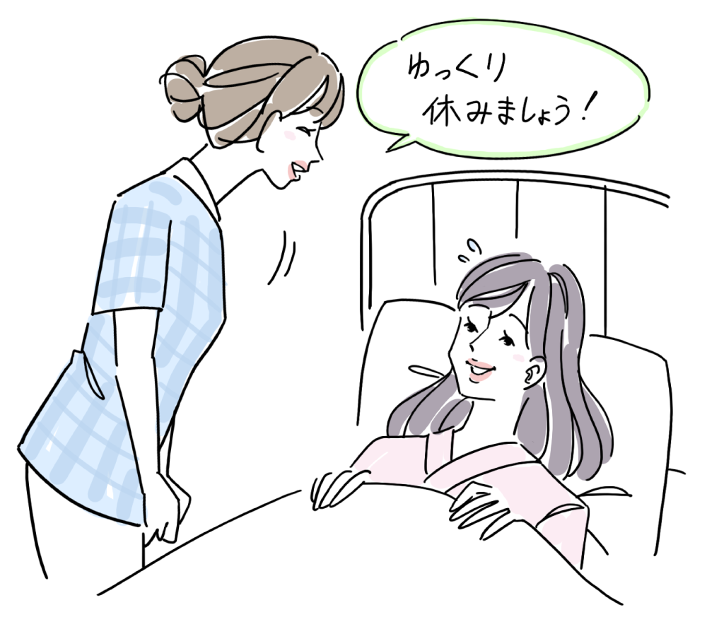 出産後の褥婦さんの援助