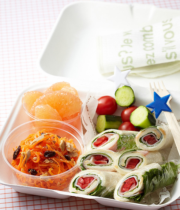 ハムチーズラップサンド弁当